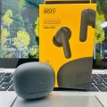 QCY HT15 ANC Earbuds 45dB Active Noise Cancellation, 6mic Ai-based ENC for Call, Premium Leather Texture Design, 10mm Woolen-paper Bio-diagram Driver for best Sound quality Wireless TWS Earbuds.