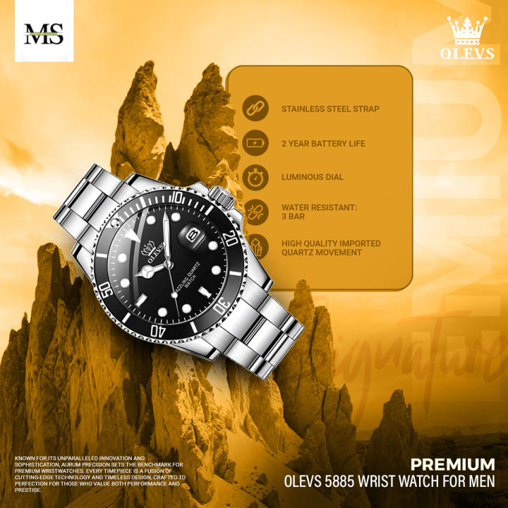OLEVS%205885%20Fashion%20Stainless%20Steel%20Analog%20Wrist%20Watch%20for%20Men%20-%20Watch%20For%20Men%20-%20Image%204