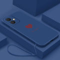 VIVO Y27 4G Stylish Love Heart Rubber Phone Cover Liquid Silicon Case Shockproof Casing.