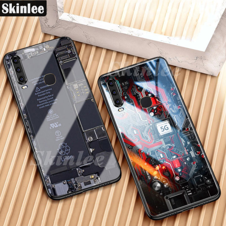 For%20VIVO%20Y12%20Back%20Cover%20Version%20Theme%20Case%20Tempered%20Glass%20Protection%20shockproof%20Cover%20for%20VIVO%20Y12%20case%20Transparent%20Circuit%20Board%20Design%20Full%20Coverage%20Phone%20cases%20-%20Image%202