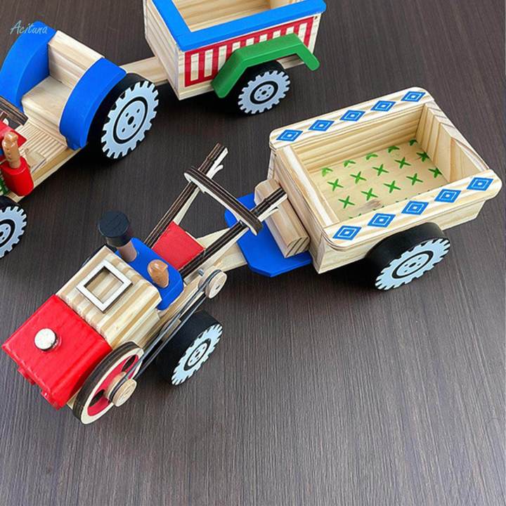 Wooden%20Tractor%20Toy%20DIY%20Assembly%20Desktop%20Decoration%20Detachable%20Gifts%20Sturdy%20Puzzle%20Toy%20Multiuse%20for%20-%20Image%203