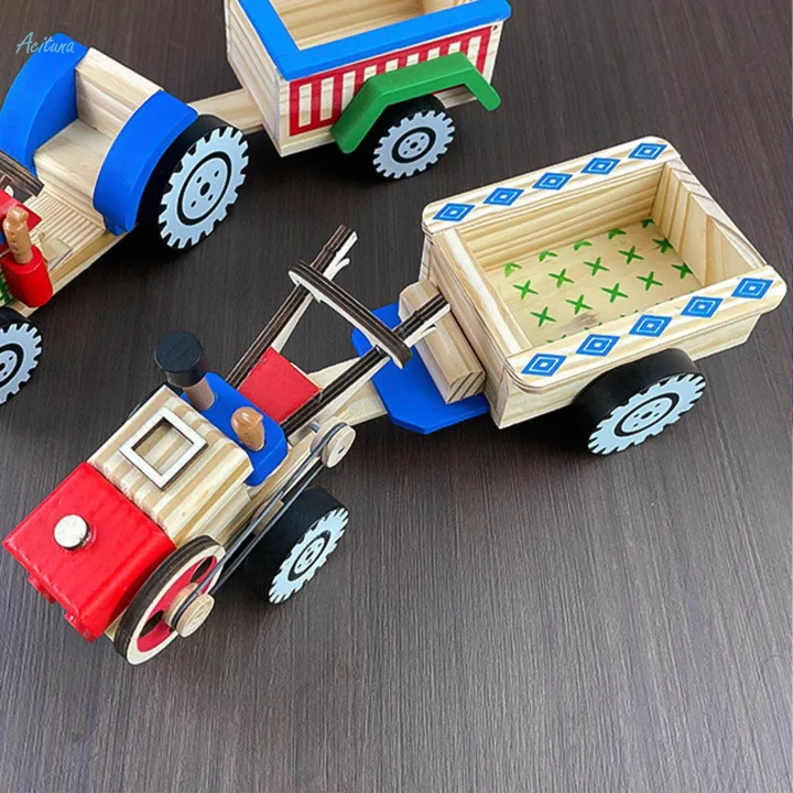 Wooden%20Tractor%20Toy%20DIY%20Assembly%20Desktop%20Decoration%20Detachable%20Gifts%20Sturdy%20Puzzle%20Toy%20Multiuse%20for%20-%20Image%203