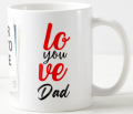 Customize Mug For Your Father On Your Father's Happy Birthday / Happy Father's Day As A Gift With Photo In White Ceramic Mug | Best Dad Ever | Love You Dad | Father's Day Special. 