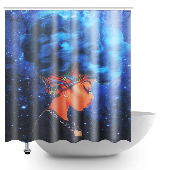 Softly%203%20Styles%20African%20Girl%20Bathroom%20Set%20Waterproof%20Mouldproof%20Shower%20Curtain%20Non-Slip%20Home%20Carpets%20+%20Toilet%20Seat%20Cover%20+%20Bath%20Rugs%20-%20Image%203