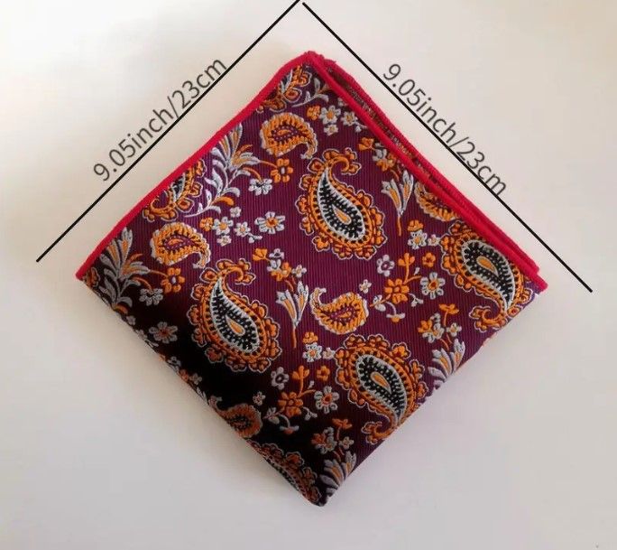 Luxury%20Paisley%20Silk%2023x23cm%20Hankies%20Men's%20Pocket%20Square%20Handkerchiefs%20For%20Men%20Suit%20Wedding%20Party%20Suit%20Accessories%20-%20Image%204