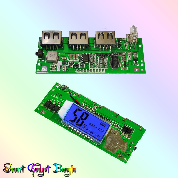 2 USB Power Bank Circuit 5V Step Up Protection Board Boost Power Module ...