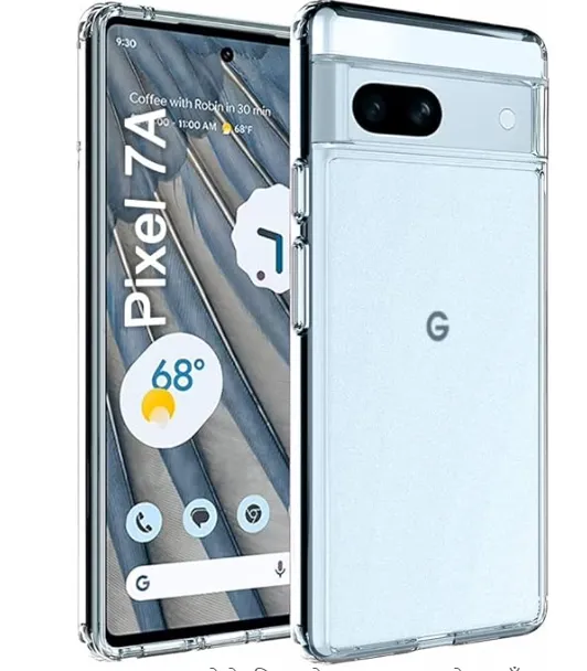 Google Pixel 7a Gel TPU Clear Case Ultra Slim Soft Transparent Silicone Cover