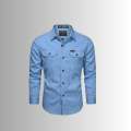 Full sleeves double pocket panel Shirt.