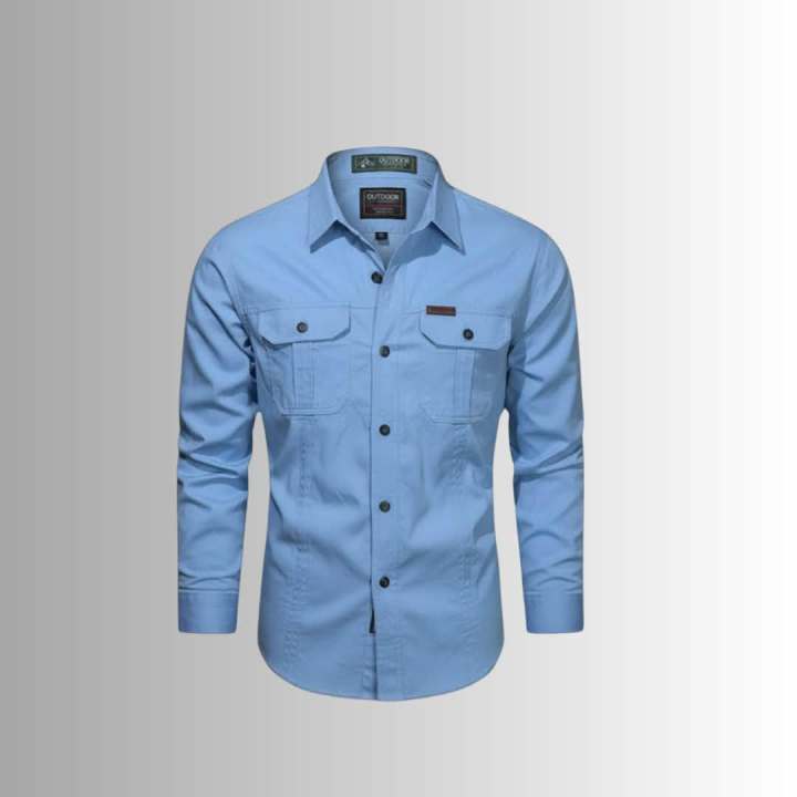 Full%20sleeves%20double%20pocket%20panel%20Shirt%20-%20Image%203