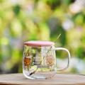 Borosilicate Glass Coffee Mug with Lid & Spoon CK8242. 