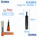KAWH 900M-T I SK K UK Advanced High Quality Black Soldering Iron Tips.