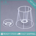 Lamp Lampshade Shade Wire Frame DIY Guard Ring Light Cage Holder Bulbpendant Drum Table Metal Vintage Cover Round Ceiling Iron.