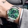 LIGE Top Brand Luxury Fashion Diver Watch Men 3ATM Waterproof Date Clock Sport Watches Mens Quartz Wristwatch Relogio Masculino 10045.