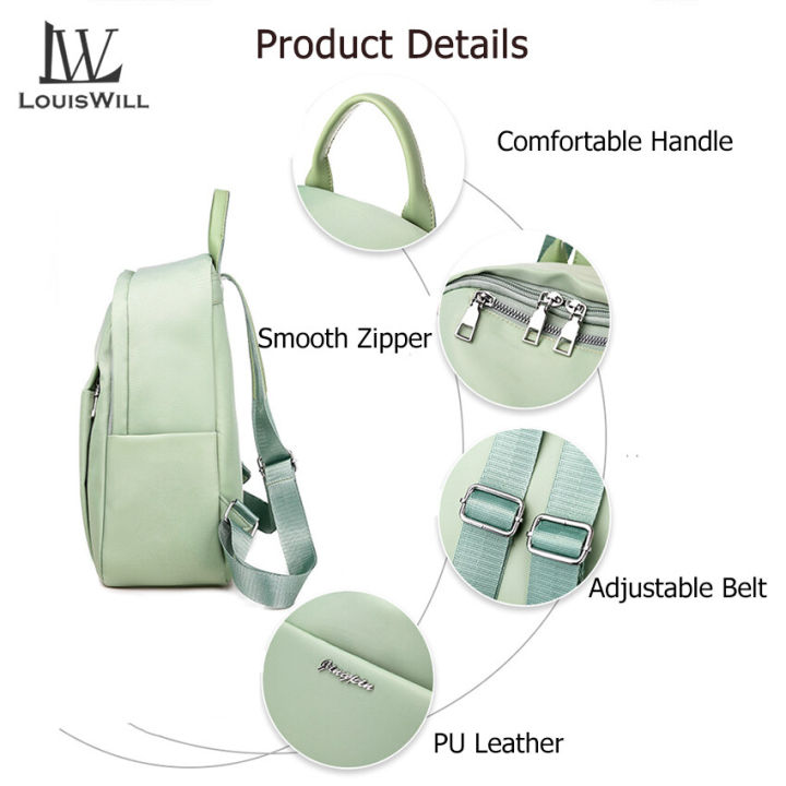 LouisWill%20Woman%20Backpack%20Candy%20color%20Shoulder%20Bags%20Fashion%20Daisy%20Ornament%20Backpack%20Shoulder%20Bags%20PU%20Women%20Bag%20Large%20Capacity%20Premium%20Oxford%20Travel%20Hiking%20Outing%20Backpack%20-%20Image%207