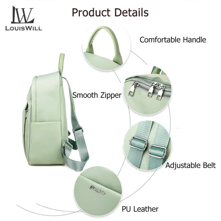 LouisWill%20Woman%20Backpack%20Candy%20color%20Shoulder%20Bags%20Fashion%20Daisy%20Ornament%20Backpack%20Shoulder%20Bags%20PU%20Women%20Bag%20Large%20Capacity%20Premium%20Oxford%20Travel%20Hiking%20Outing%20Backpack%20-%20Image%207