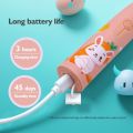 Children Sonic Electric Toothbrush Cartoon Pattern USB Smart Kids Tooth Brush 6 Replacement Brush Heads Oral Care Cleaning Tool. 