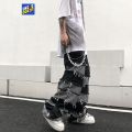 Tassel Pants Men's Fashion Brand Pendant Wide Leg Hip Hop Lazy Wind Jeans Couple's Pants Loose Jeans Men. 