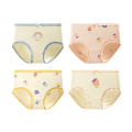 Summer girls' underwear, medium and big children's lace cartoon print small shorts, antibacterial class A women's treasure breathable briefs. 