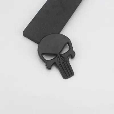 3D Metal punisher car emblem black color
