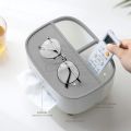 ECOCO Cute Large Storage Napkin Holder Multi-functional Car Tissue Box Light Luxury Storage Box Desktop- The Asia Express. 