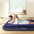 INTEX Portable Double (1Person)  Inflatable Air Bed with Free Electric Pumper. 