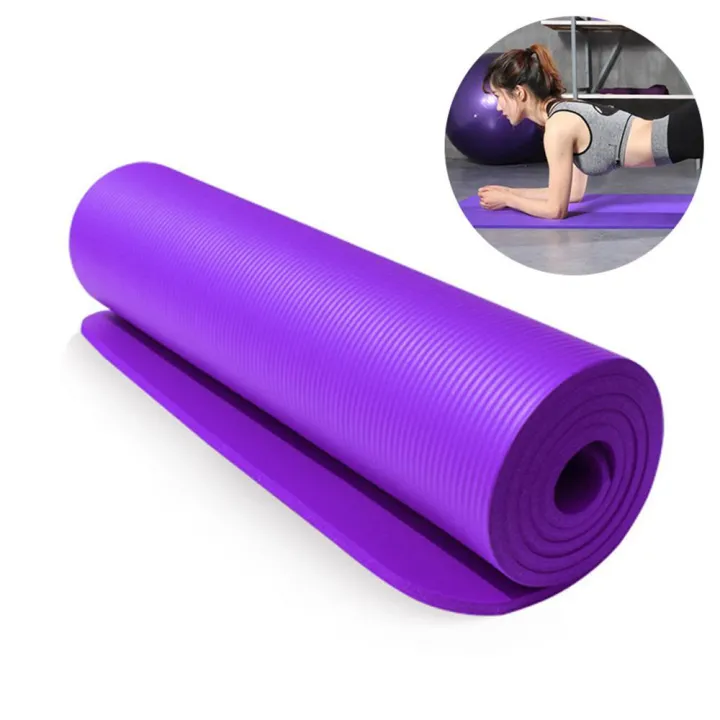 Wolpin%20Anti-Slip%20Yoga%20Mat%20for%20Men%20&%20Women%20Exercise%20Mat,%20Large%20(6%20mm%20Thickness)%20with%20Strap%20to%20Carry%20Home%20Gym%20&%20Outdoor%20Workout%20Fitness%20Water-Resistant,%20Soft%20Purple%20-%20Image%202