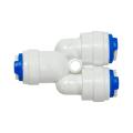 Plastic Y-type Tee Air/Water Push in Fitting 3-Way Quick Pneumatic Connector-6mm. 