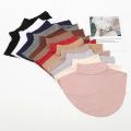 Womens Modal Turtleneck Collar Islamic Hijab Extensions Solid Color Mock Neck Half Top Blouse Detachable Hijab Neck Warmer. 