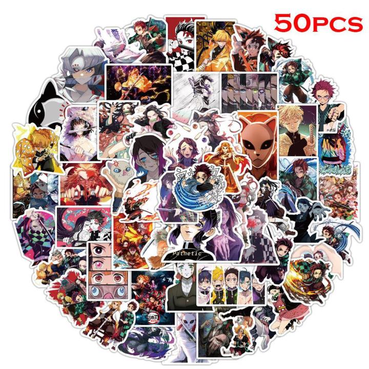 【happy one】50PCS Kimetsu no Yaiba: Mugen Stickers Graffiti ...