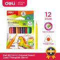 Deli EC114-12 Color Pencil Half size 12 pcs.
