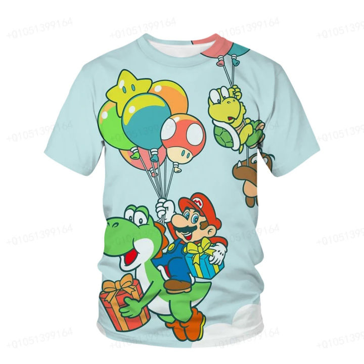 Baby%20T-Shirt%20Super%20Mario%20Kids%20Cosplay%20T-Shirt%20Girls%20Boys%20Short%20Sleeve%20Hat%20Summer%20Tops%20Clothes%20Children%20Sports%20Tees%20Clothing%20-%20Image%203