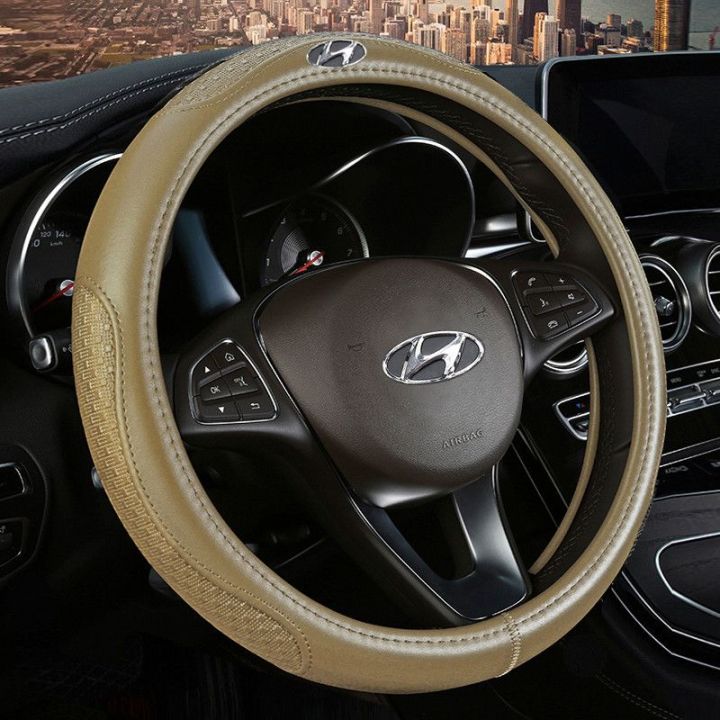 Modern%20Encino%20Lafestaix35Elantra%20Langdong%20Famous%20Turena%20Yizhang%20Elantra%20Leather%20Steering%20Wheel%20Cover%20-%20Image%204