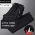 Open-Seat Pants Men's Double-Headed Zipper Outdoor Dating Crotch Full Open Outdoor Convenient Pants Men.