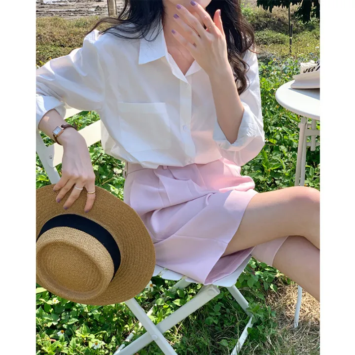 Rose%20Red%20Shirt%20for%20Women%202024%20Early%20Spring%20Clothes%20New%20Spring%20and%20Autumn%20Mature%20Adult%20Lady%20like%20Woman%20Pitaya%20Color%20Top%20French%20Shirt%20-%20Image%204