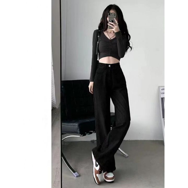 Black%20wide-leg%20jeans,%20women's%20trendy%20Korean%20version,%20loose%20high-waisted,%20slim,%20straight-leg,%20draped%20mop%20pants,%20ins%20tide%20students%20-%20Image%204