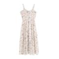 Spaghetti Strap Dress Women French Elegant Vintage Floral Dress Sweet 2021 Summer Fashion Clothing Party One Piece Dress Korean. 