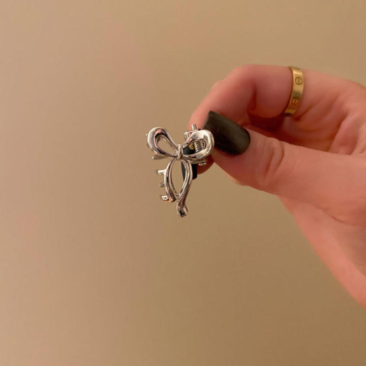 Mini Bow Hairpin Elegant Chic Trendy Bowknot Clip Bow-shaped Metal Hair Claws for Fashionable Casual Wear Women's Accessory Hair Styling