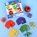SF Kids Face Change Expression Puzzle Building Blocks Board Game Montessori Cube Table Game Toy Early Educational Toys For Children Toys Gift. 