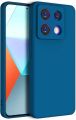 Xiaomi Redmi Note 13 Pro 5G/Poco X6 5G Silicone Matte Flexible Soft Phone Case- Black , Blue - Phone Back Cover.
