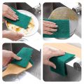 (Pack of 10pcs) Modern Bright Dish Washing Pad Green Scouring Pad Dish Cleaning Scrubber Scouring Pads for Dishes Kitchen Scrubbers & Metal Grills - Majuni. 