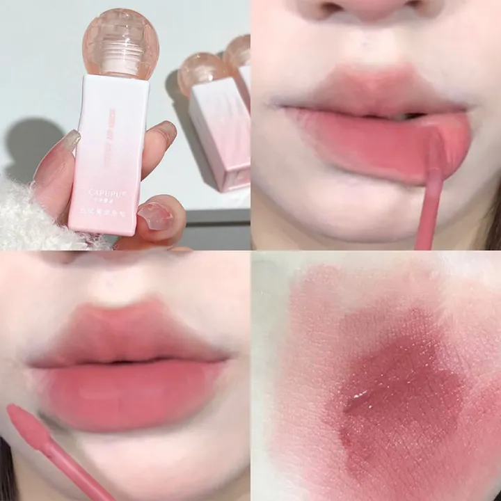 Matte%20Velvet%20Lip%20Glaze%20Summer%20Lovely%20Lip%20Mud%20Matte%20Lipstick%20Pink%20Red%20Lip%20Gloss%20Tint%20Waterproof%20Non-Stick%20Cup%20Korean%20Cosmetic%20New%20-%20Image%202