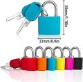 23MM Mini Strong Steel Padlock Travel Lock with 2 Keys. 