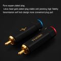 YYTCG Pure Copper Gold Plated RCA Plug Self Locking Audio Connector.
