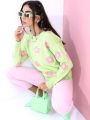 Pantoneclo Premium Women's / Girl's Flower Design Sweater / Cardigan / Pullover. 