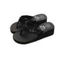 Flip Flops Sandals Women EVA Sequins Beach Slippers Casual Shoes Women Wedges Platform Slippers Outside Slides sapatos A50.