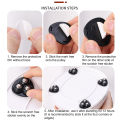 8/4Pcs Self Adhesive Mini Caster Wheels Universal 360° Rotation Stainless Steel Rollers For Furniture Cabinet Trash Storage Box.