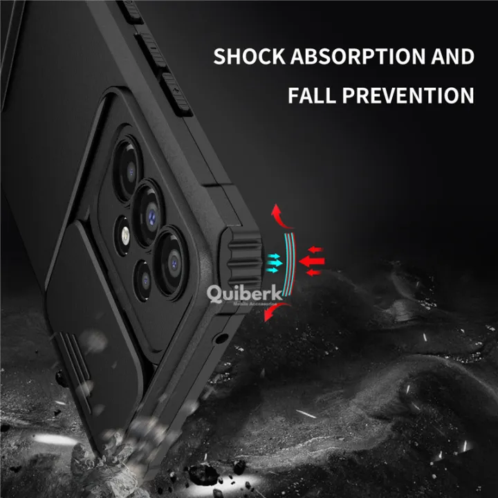 Quiberk%20for%20Samsung%20Galaxy%20A52/a52s%205G%20vocabulary%20case%20slide%20camera%20cover%20leg%20hard%20shockproof%20armor%20back%20casing%20-%20Image%206