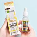 In stock Thailand Garnier Serum Instant White Niacinamide 377 Brightening Complexion Fade Acne Scars Serum 30ML.