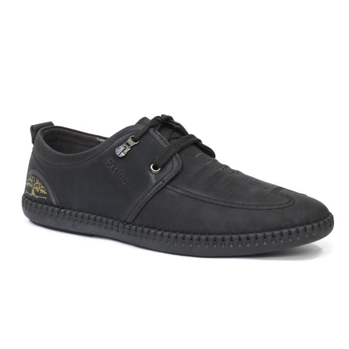 PU Leather casual shoe with rubber sole for men