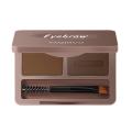 2 Color Eyeshadow Powder Women Beauty Makeup Brown Brow Palette Eyebrow Brush Cream With Waterproof Eye Coffee P9T9. 